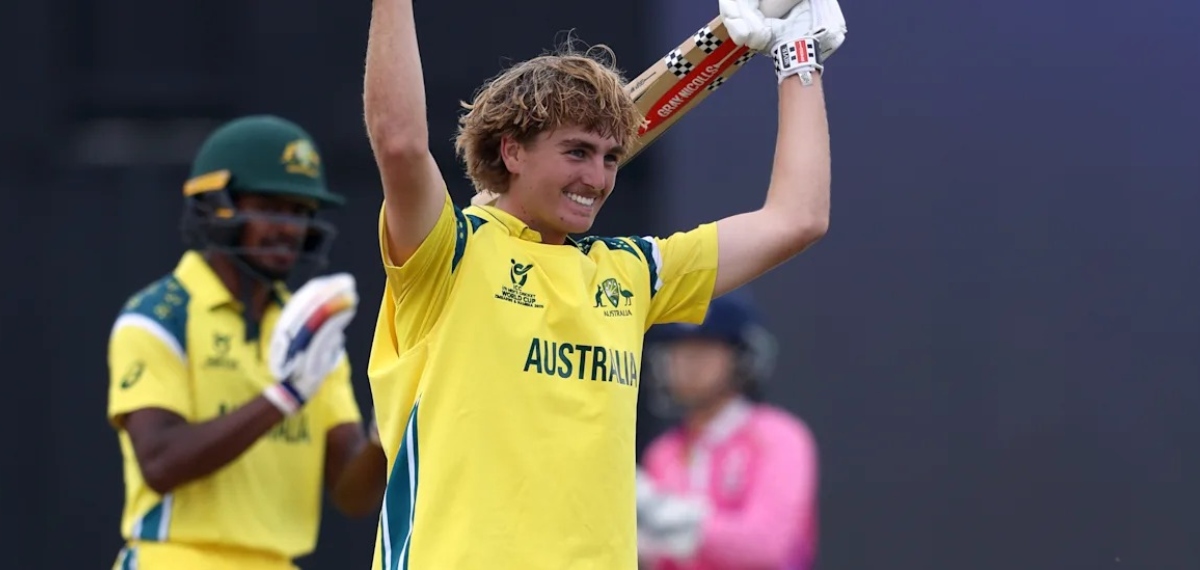 വൈഭവിനെയും വെട്ടിയ വെടിക്കെട്ട്; ഓസീസ് താരത്തിന് അണ്ടർ 19 ലോകകപ്പ് ചരിത്രത്തിലെ വേഗതയേറിയ സെഞ്ച്വറി