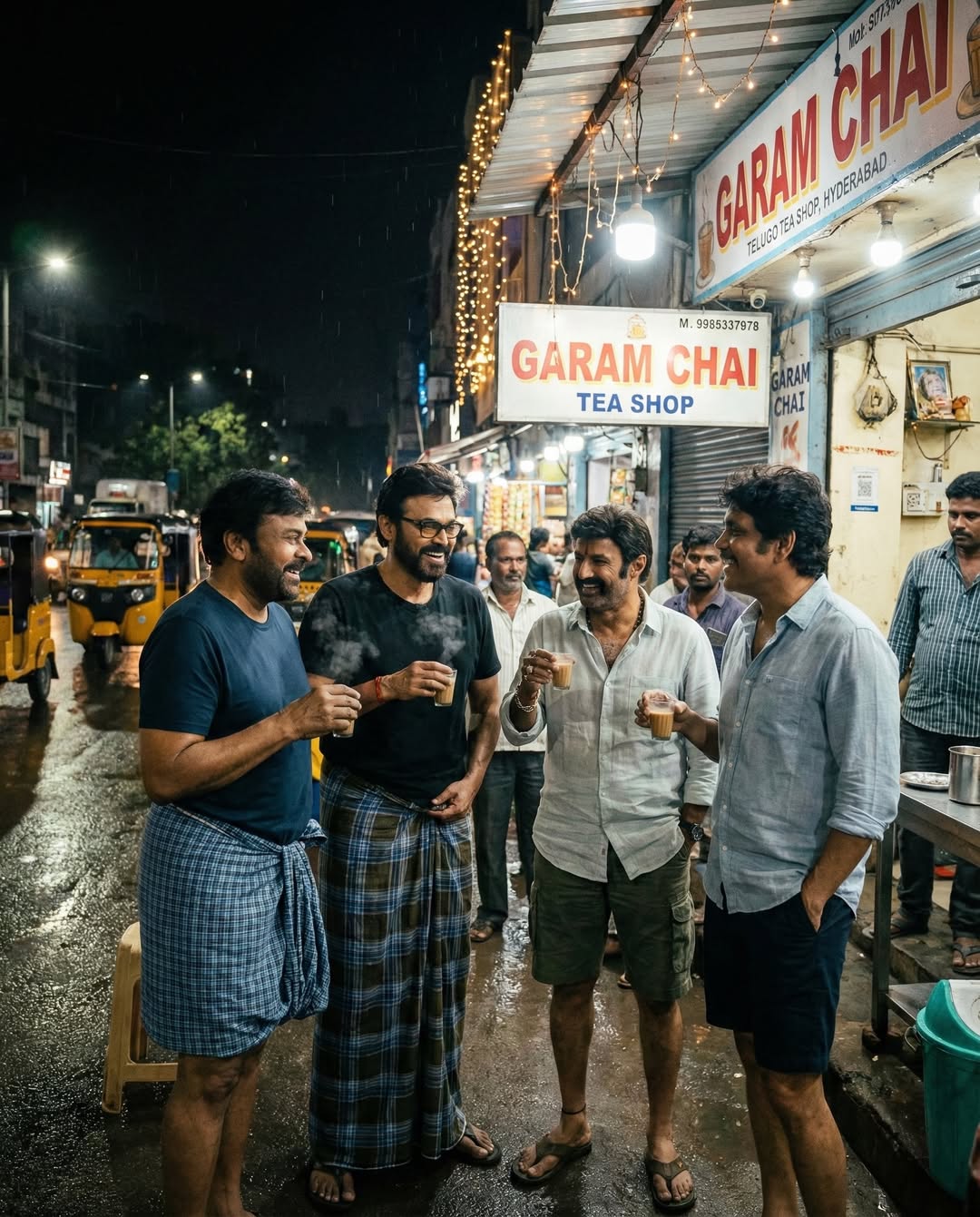 Chiranjeevi and Stars Nano Banana Trend