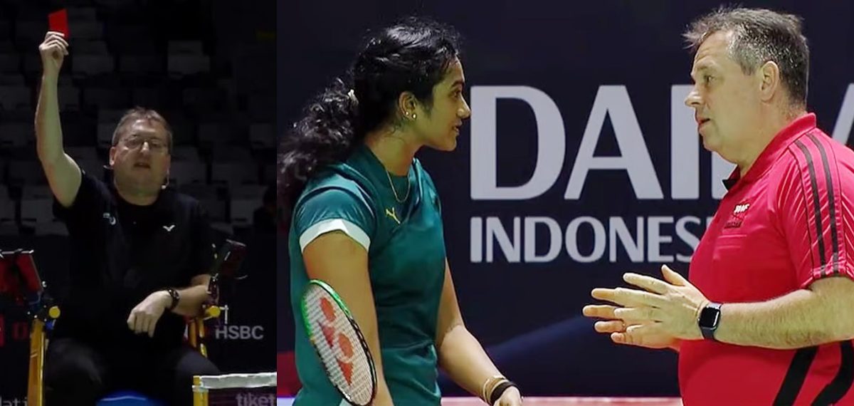 പി വി സിന്ധുവിന് റെഡ് കാര്‍ഡ്; നാടകീയതകള്‍ക്ക് ഒടുവില്‍ ക്വാര്‍ട്ടറില്‍ തോറ്റ് പുറത്ത്‌