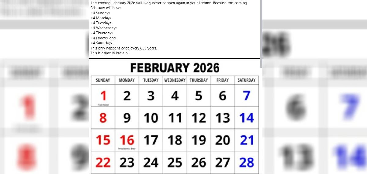 823 വർഷത്തിലൊരിക്കൽ വരുന്ന 'മിറക്കിളിലിൻ' ഫെബ്രുവരിയോ? പിന്നിലെ സത്യം ഇതാ