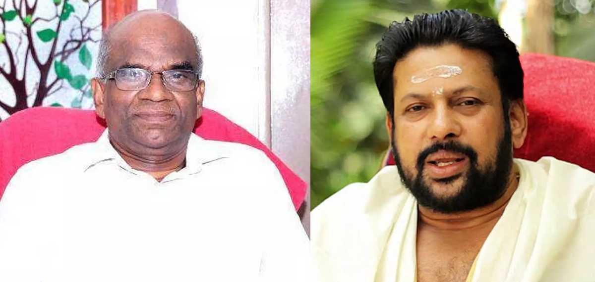 ശബരിമല സ്വർണക്കൊള്ള കേസ്: തന്ത്രി കണ്ഠരര് രാജീവരർക്കും എൻ വാസുവിനും ഇ ഡി സമൻസ്