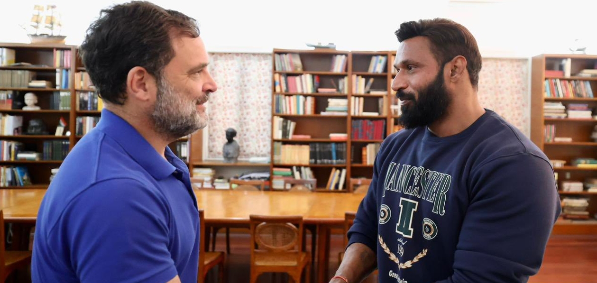 'മൊഹബത്തിന്റെ കടയിലെ യോദ്ധാവ്'; ബജ്റംഗ്ദൾ പ്രതിഷേധം തടഞ്ഞ മുഹമ്മദ് ദീപക്കിനെ കണ്ട് രാഹുൽ ഗാന്ധി