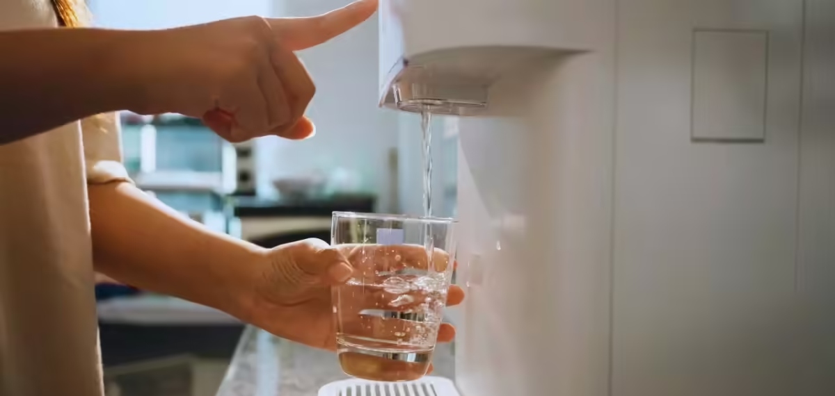 clear crystal water from purifier