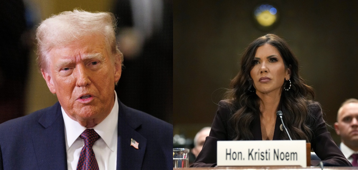 അതൃപ്തി, വീഴ്ച; ആഭ്യന്തര സുരക്ഷാ സെക്രട്ടറി ക്രിസ്റ്റി നോമിനെ മാറ്റി ട്രംപ്