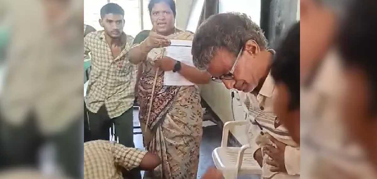 വാക്കുതർക്കത്തിനിടെ അധ്യാപകനെ ഇടിച്ച് 10ാം ക്ലാസുകാരൻ; അമ്മയെ അസഭ്യം പറഞ്ഞതിലെ പ്രകോപനമെന്ന് കുട്ടി, വീഡിയോ