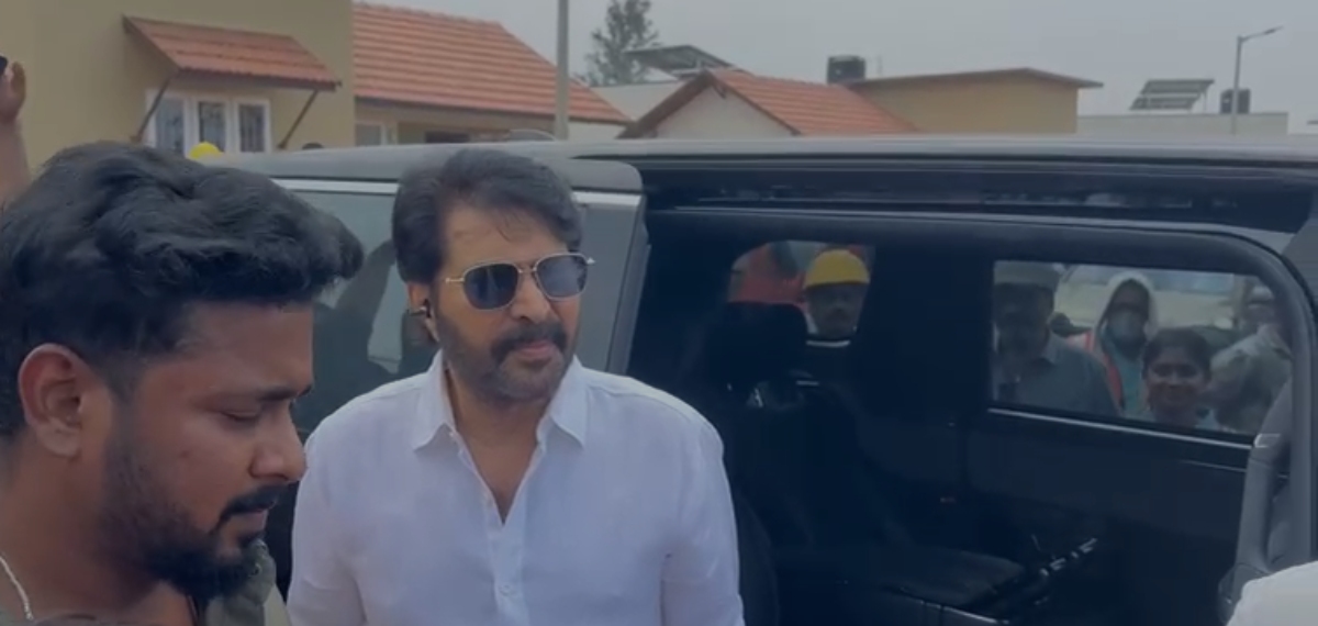 'ഇത് കേരളത്തിലെ ജനങ്ങളുടെ സോഷ്യൽ കാപ്പിറ്റൽ'; വയനാട് ടൗൺഷിപ്പിൽ മമ്മൂട്ടിയുടെ സർപ്രൈസ് വിസിറ്റ്