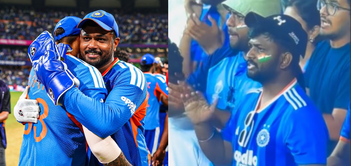 ഇതെന്താ രണ്ട് സഞ്ജു സാംസണോ? വാംഖഡെ ഗാലറിയില്‍ മലയാളി താരത്തിന്റെ അപരനെ കണ്ടുപിടിച്ച് സോഷ്യല്‍ മീഡിയ