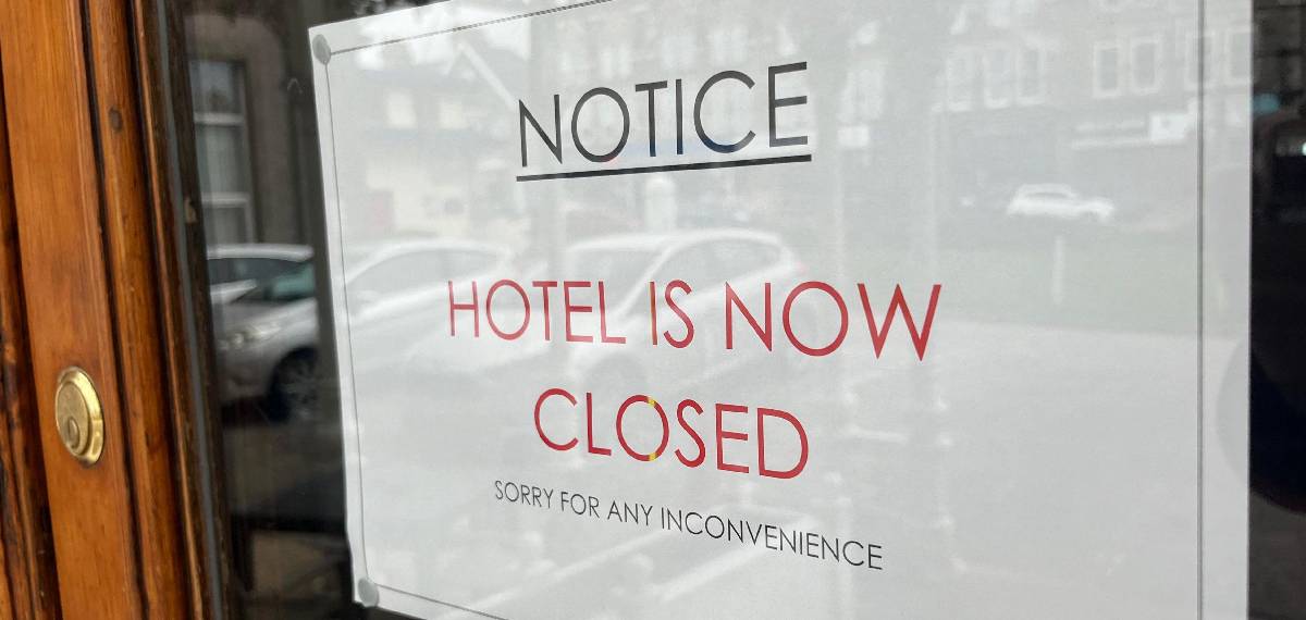 hotel is closed
