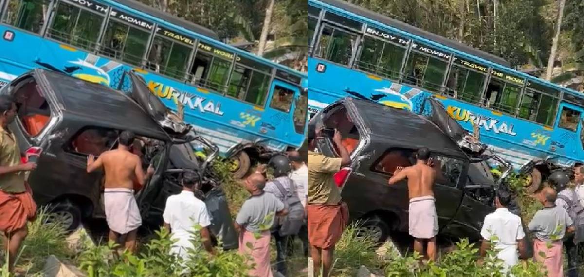 മലപ്പുറം അരീക്കോട് സ്വകാര്യ ബസും ഇന്നോവ കാറും കൂട്ടിയിടിച്ചു; 23 പേർക്ക് പരിക്ക്