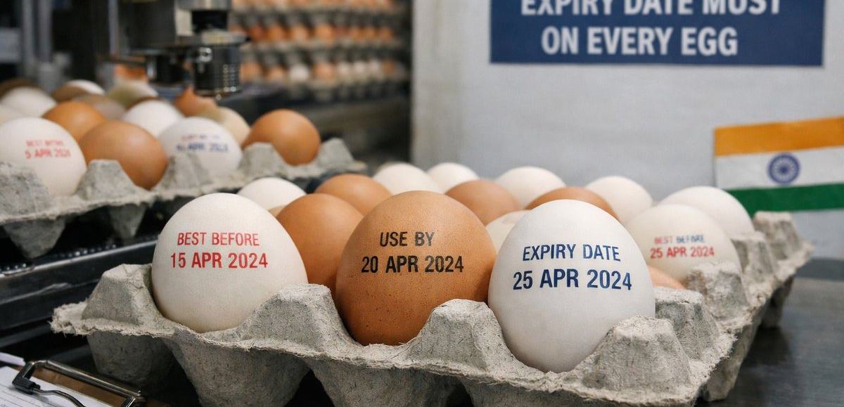 Expiry Date Stamping On Eggs