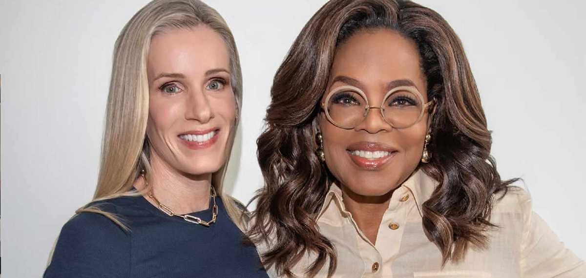 Kristin Cabot with Oprah Winfrey
