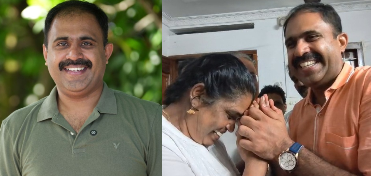 അബിന്‍ വര്‍ക്കിക്ക് തെരഞ്ഞെടുപ്പില്‍ കെട്ടിവെയ്ക്കാനുള്ള തുക കൈമാറി ഉഷ ജോസഫ്