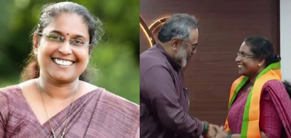 സിപിഐഎം വിട്ടുവന്ന സ്മിത സുന്ദരേശനെ സ്ഥാനാര്‍ത്ഥിയാക്കി ബിജെപി
