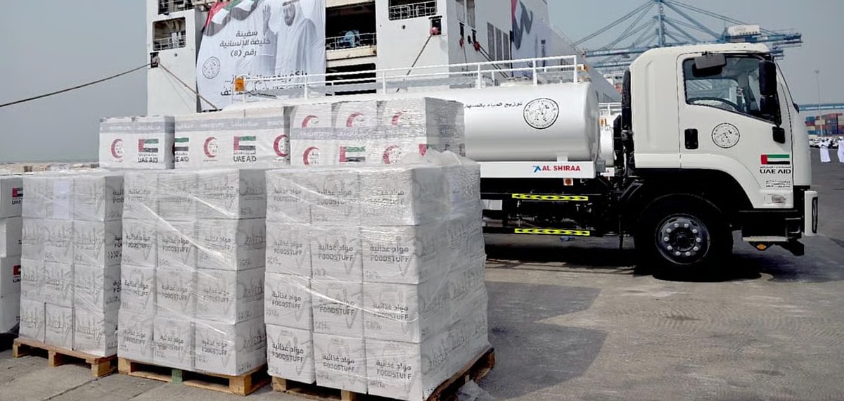 യുദ്ധക്കെടുതി മൂലം വലയുന്ന ഗാസക്ക് വീണ്ടും സഹായവുമായി യുഎഇ