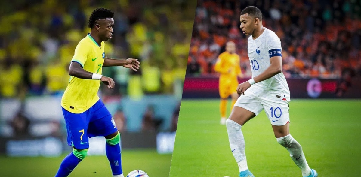 വിനീഷ്യസും എംബാപ്പെയും നേർക്കുനേർ; ബ്രസീൽ-ഫ്രാൻസ് തീപാറും പോരാട്ടം ഇന്ന്