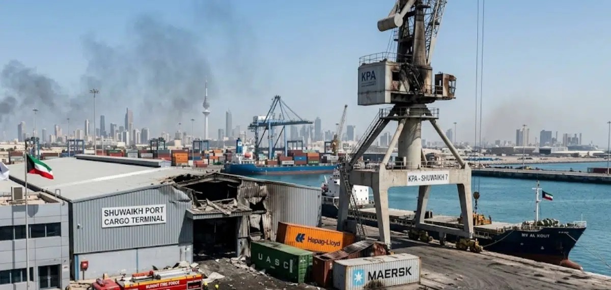 ഗൾഫിൽ ആക്രമണം തുടർന്ന് ഇറാൻ; കുവൈറ്റിലെ ഷുവൈഖ് തുറമുഖത്തിന് നേരെ ആക്രമണം