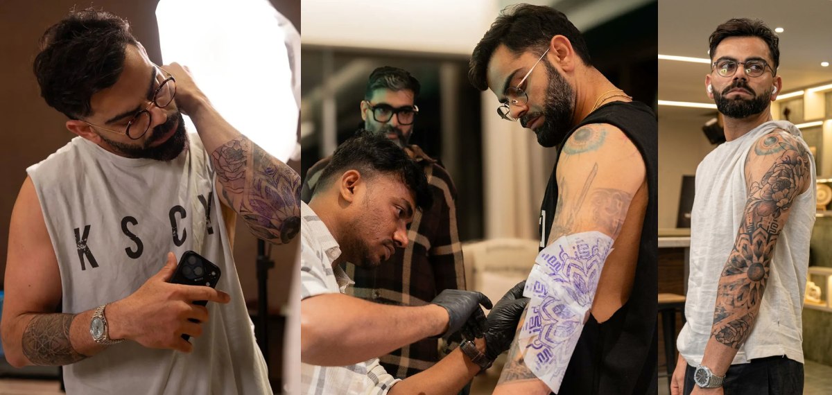 ഐപിഎല്ലില്‍ തിളങ്ങാൻ പുതുപുത്തൻ ടാറ്റൂവുമായി വിരാട് കോഹ്‌ലി; സർപ്രൈസ് ഡിസൈനിന്റെ അർത്ഥമിതാണ്‌