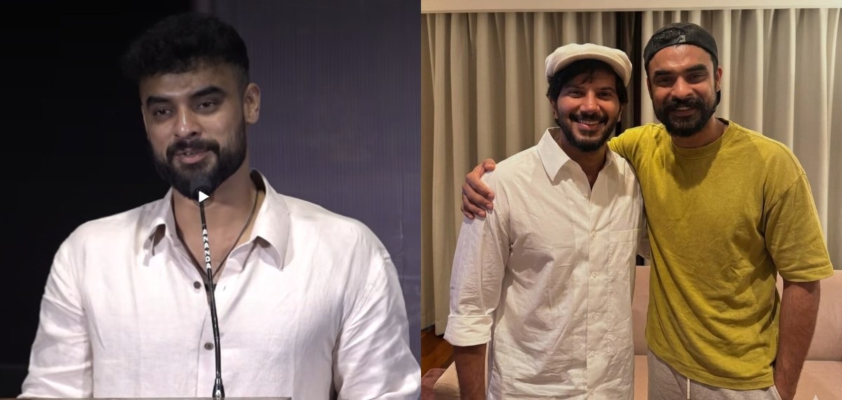 ദുൽഖറും നിങ്ങളും തമ്മിൽ എന്താണ് പ്രശ്നം?, തമിഴ് മാധ്യമപ്രവർത്തകന് മറുപടിയുമായി ടൊവിനോ;കയ്യടിച്ച് സോഷ്യൽ മീഡിയ