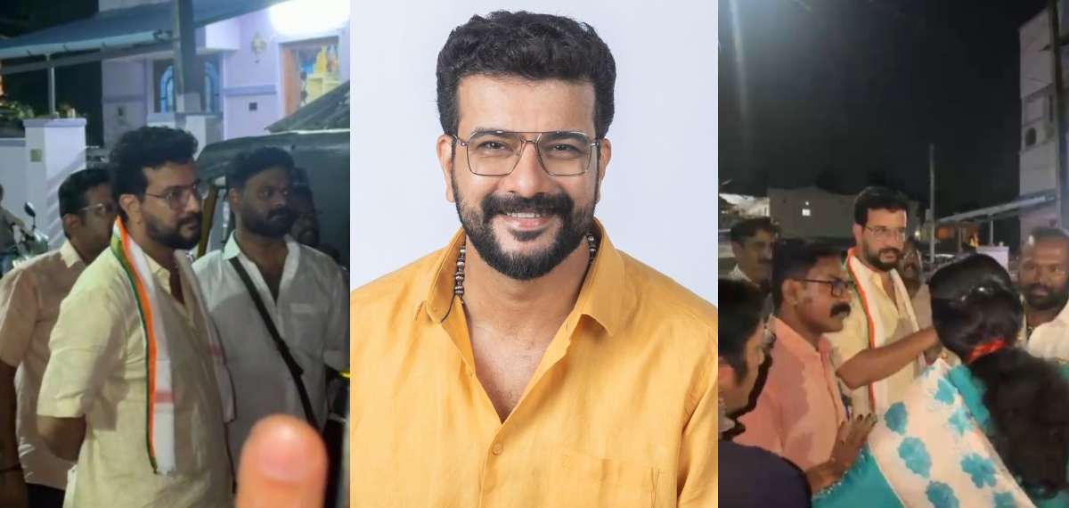 പാലക്കാട് സൗത്ത് മണ്ഡലത്തില്‍ സ്ഥാനാര്‍ത്ഥി പര്യടനത്തിനിടെ രമേഷ് പിഷാരടിയെ തടഞ്ഞ് ബിജെപി പ്രവര്‍ത്തകര്‍