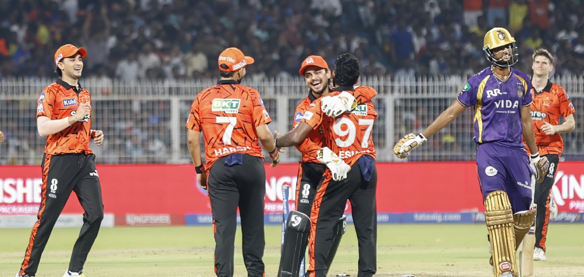 ഈഡനില്‍ ഉദിച്ചുയർന്ന് സൺറൈസേഴ്‌സ്; കൊല്‍ക്കത്തയെ എറിഞ്ഞുവീഴ്ത്തി