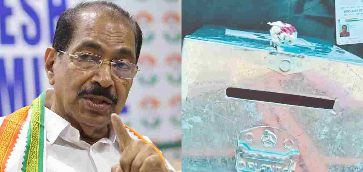 വീട്ടിലെ വോട്ട്; ചെറിയ ബാലറ്റ് പേപ്പർ നിക്ഷേപിക്കാൻ ദ്വാരത്തിന് ഇത്ര വലിപ്പം വേണോ? അടിമുടി ദുരൂഹത:സണ്ണി ജോസഫ്