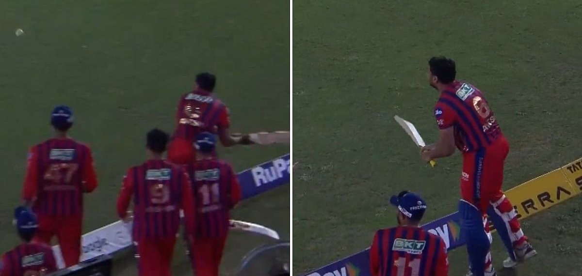 അത് അംപയർ കണ്ടിരുന്നെങ്കിൽ ഗോയങ്കയ്ക്ക് കരയേണ്ടി വന്നേനെ!; ആവേശിന്റെ ആവേശം കുറച്ചുകൂടി പോയി!