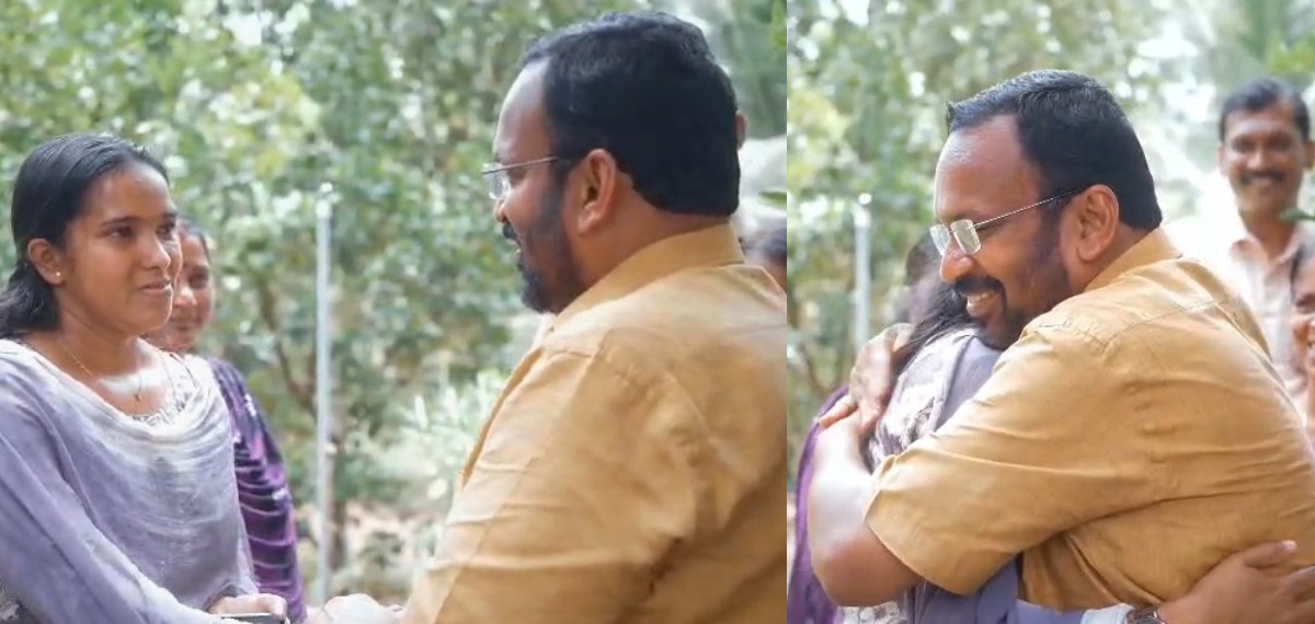 കരുതലായവനെ കാണാന്‍, എല്‍ഡിഎഫ് സ്ഥാനാര്‍ത്ഥി കെ രാജനെ കാണാന്‍ ഒല്ലൂര്‍ എത്തി ചൂരല്‍മല നിവാസികള്‍