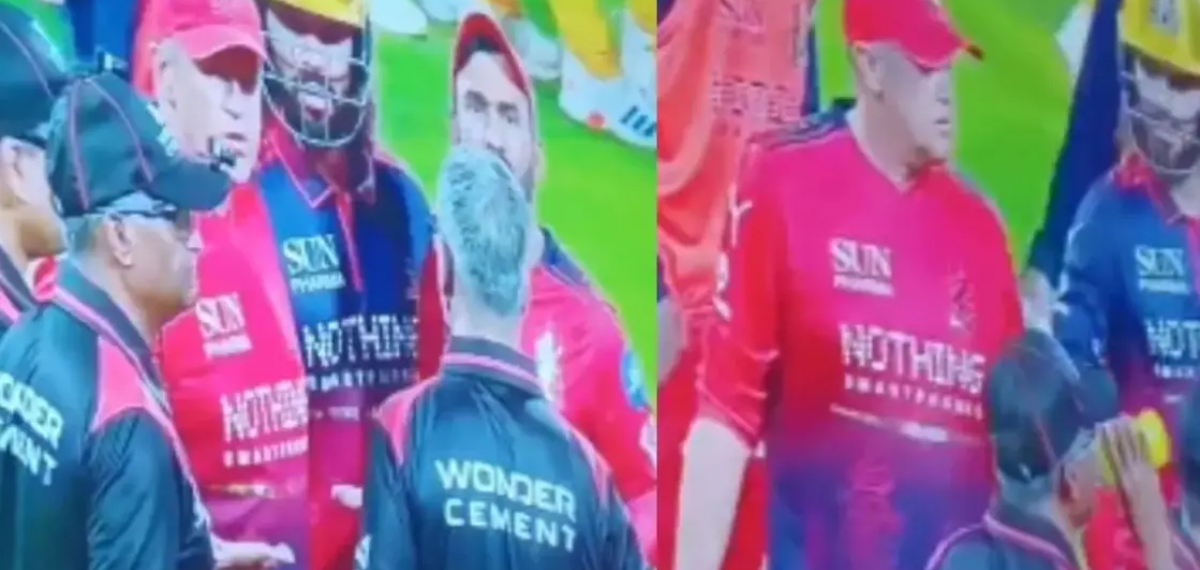 അംപയർമാർ വെള്ളക്കുപ്പി എടുത്തു കുടിച്ചു; ഗ്രൗണ്ടിൽ നിർത്തിപ്പൊരിച്ച് ആർസിബി താരങ്ങൾ; VIDEO