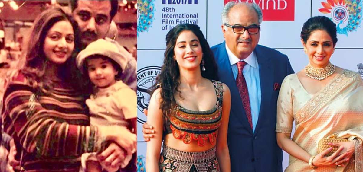 'ഒരു വയസുള്ള നമ്മുടെ പ്രണയം'; ശ്രീദേവിക്കും ജാന്‍വിക്കും ഒപ്പമുള്ള പഴയ ചിത്രം പങ്കുവച്ച് ബോണി കപൂര്‍