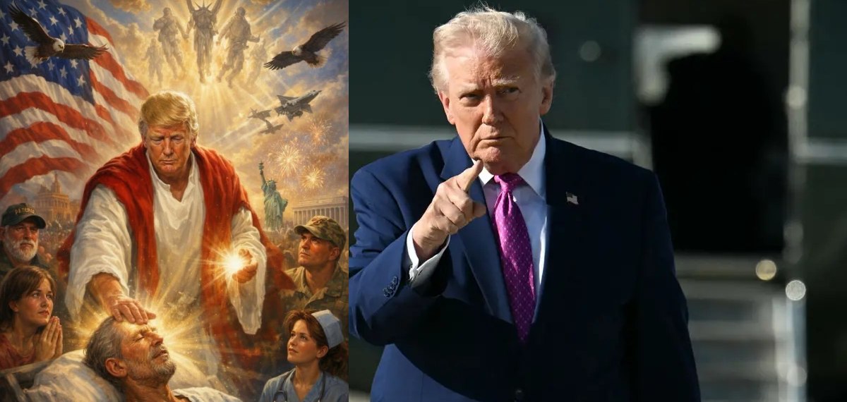 സ്വയം യേശുവായി മാര്‍പാപ്പക്ക് ട്രംപിന്‍റെ മറുപടി; വിമര്‍ശനം ഉയര്‍ന്നു, ചിത്രം പിന്‍വലിച്ചു