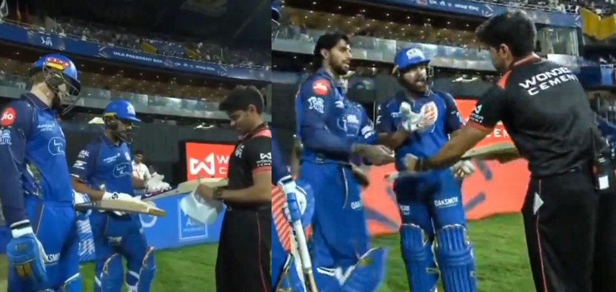 ക്യാ യാർ! ബാറ്റ് പരിശോധനയില്‍ 'പെട്ടു'; പിന്നാലെ അമ്പയറോട് തര്‍ക്കിച്ച് രോഹിത്, ചർച്ചയായി വീഡിയോ