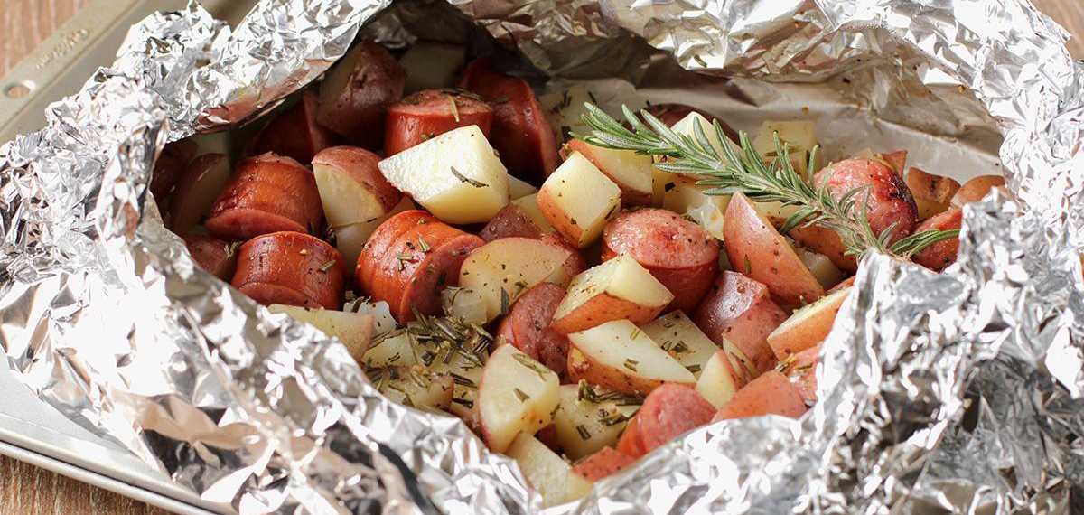 aluminium foil and food
