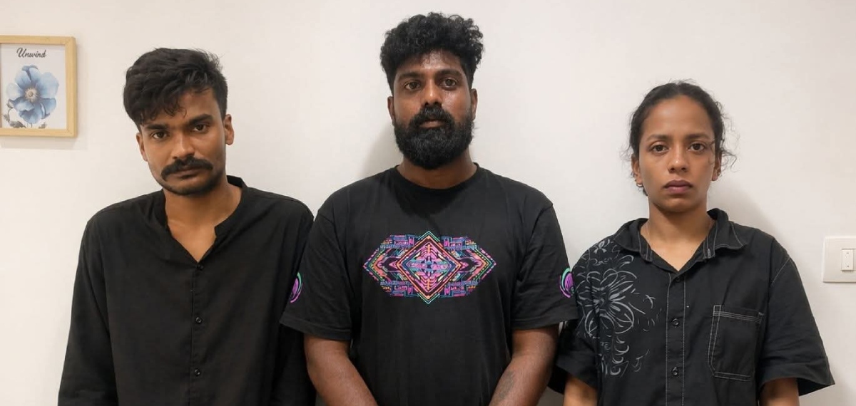 സ്ത്രീകളുടെ പേരിൽ മുറി, അവധിക്കാലം ലക്ഷ്യമിട്ട് ലഹരി വിതരണം; കോഴിക്കോട് 108 ഗ്രാം MDMAയുമായി 3 പേർ പിടിയിൽ