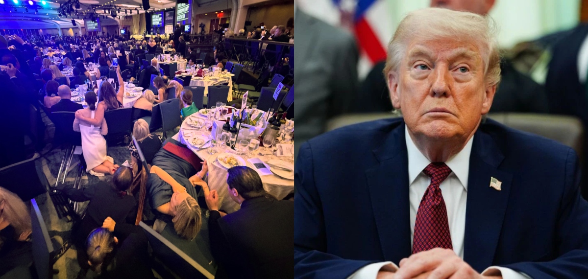 ട്രംപിന്റെ അത്താഴവിരുന്നിനിടെ വെടിയൊച്ച; യുഎസ് പ്രസിഡന്‍റിനെ വേദിയില്‍ നിന്നും ഒഴിപ്പിച്ച് സീക്രട്ട് സർവീസ്