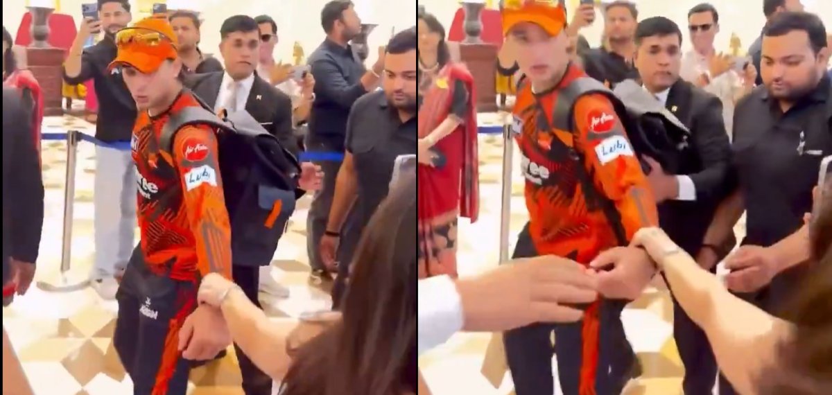 അഭിഷേകിന്‍റെ കൈപിടിച്ച് വലിച്ച് ആരാധിക, ഞെട്ടി താരം; വിമർശനം