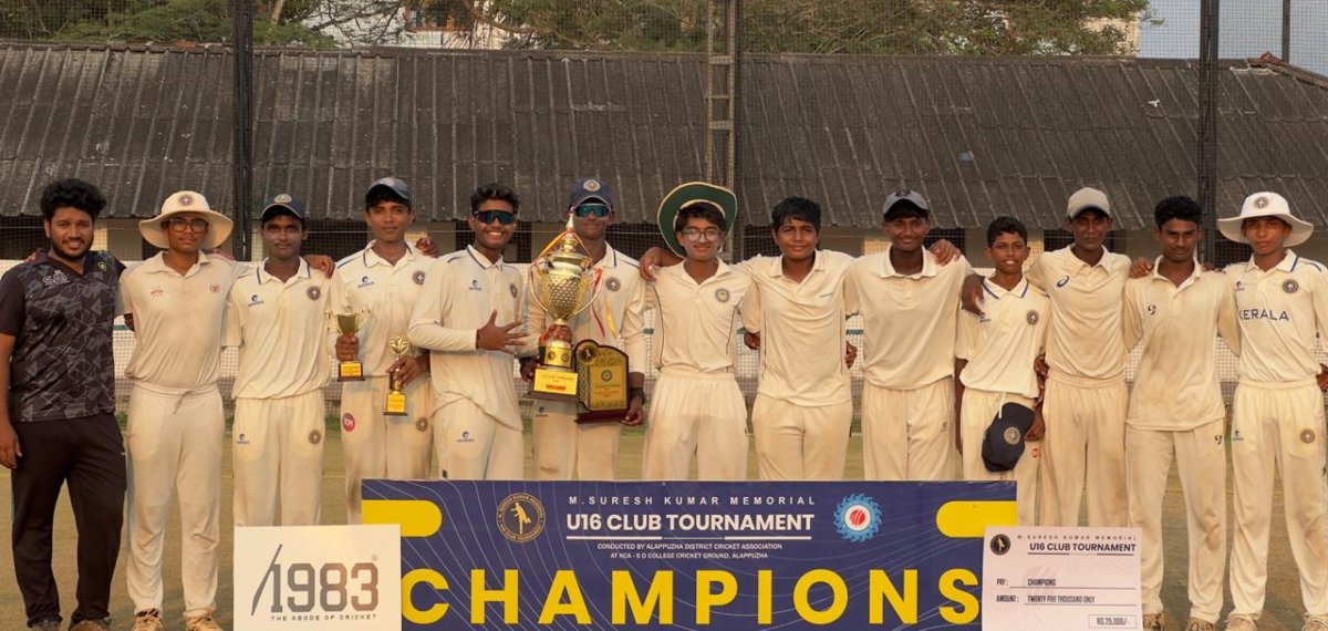 പ്രഥമ എം സുരേഷ് കുമാർ സ്മാരക അണ്ടർ-16 ക്രിക്കറ്റ് ടൂർണമെന്റിൽ ട്രിവാൺഡ്രം ലിറ്റിൽ മാസ്റ്റേഴ്സ് ജേതാക്കൾ