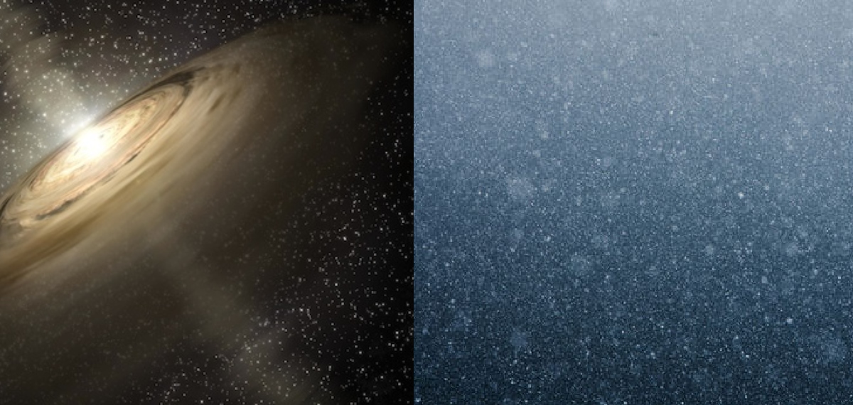 snow in space