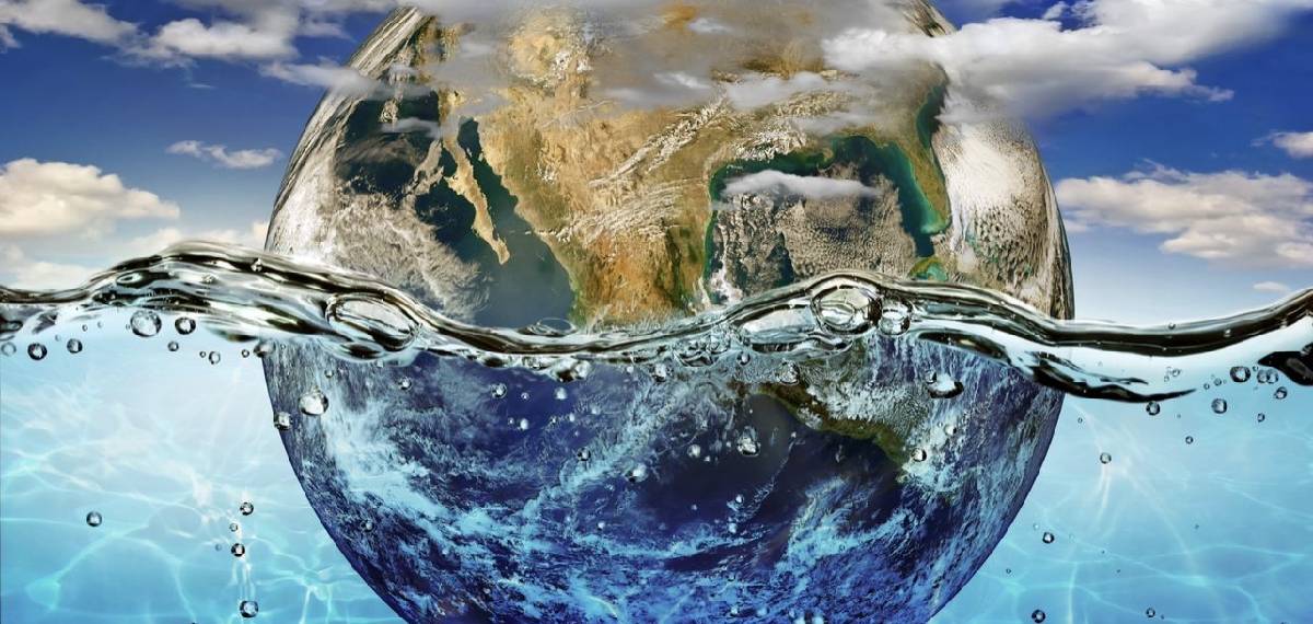 earth and sun water