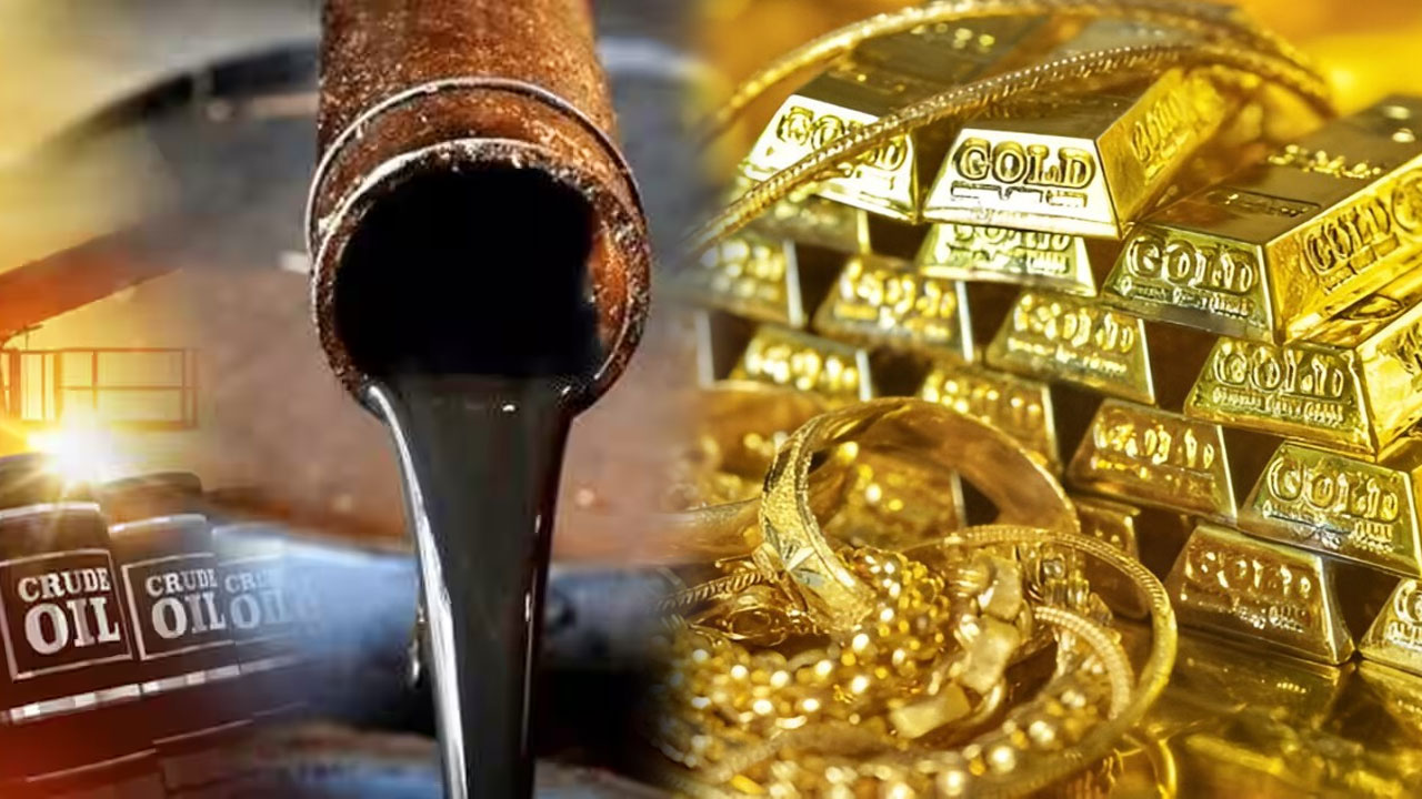 gold and crude