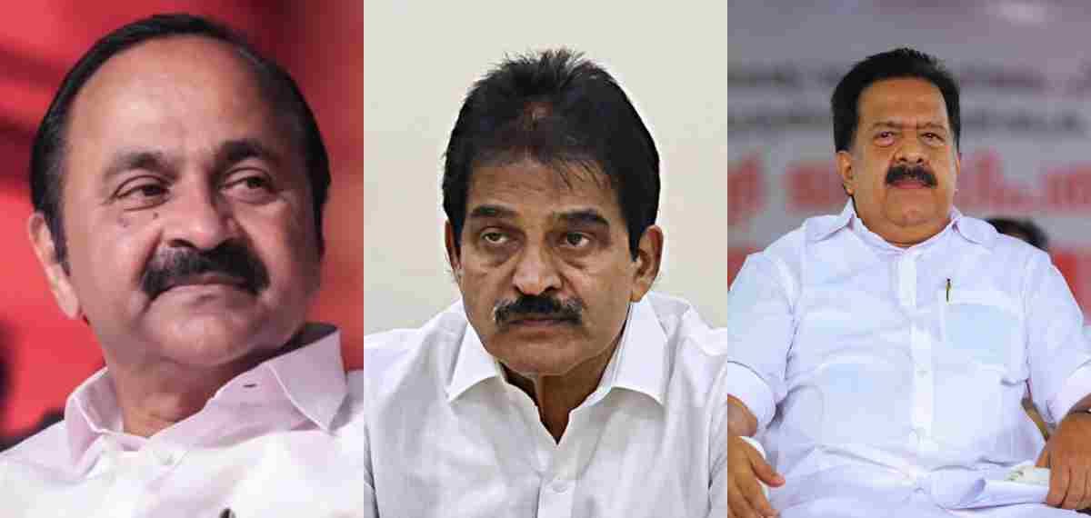 ഒരുമിക്കാൻ വി ഡി-ആർ സി പക്ഷങ്ങൾ;മുഖ്യമന്ത്രി പദം വിട്ടുനൽകാൻ സതീശൻ തയ്യാറാകുമെന്ന പ്രതീക്ഷയിൽ രമേശ് ചെന്നിത്തല