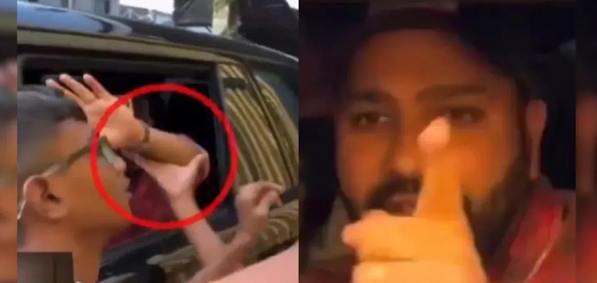 ഹിറ്റ്മാന്റെ വാച്ച് തട്ടിയെടുക്കാൻ ശ്രമിച്ച് ആരാധകൻ; പ്രതികരണം വൈറൽ