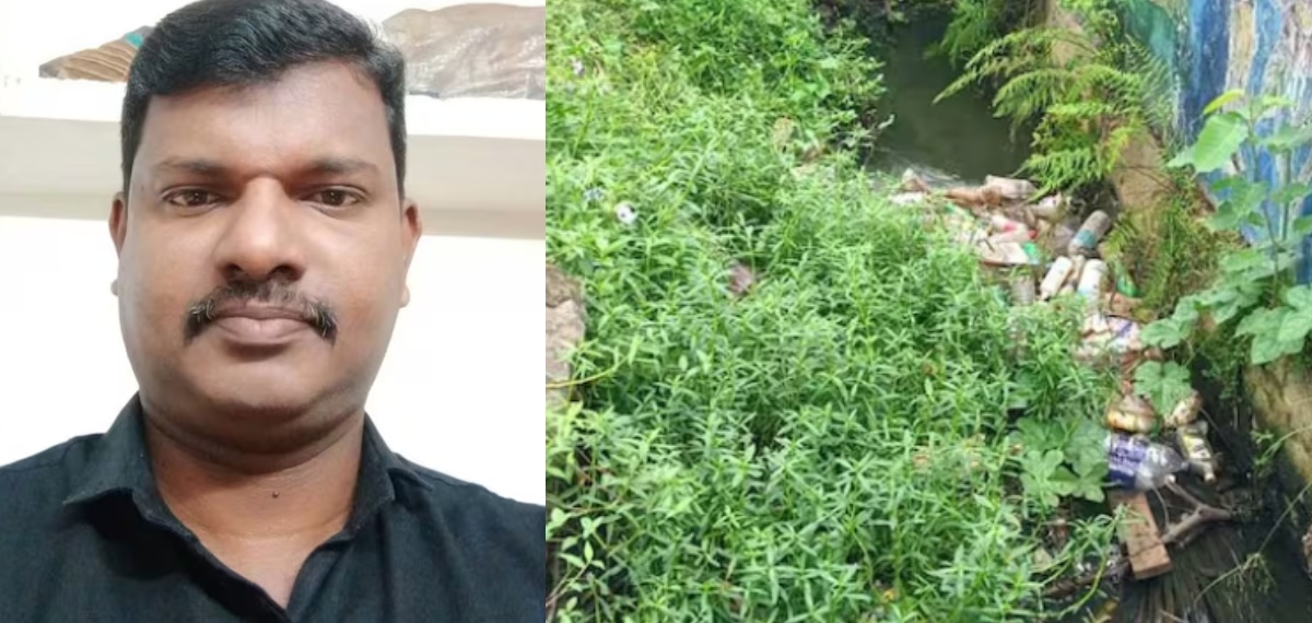 കനത്ത മഴയില്‍ കാല്‍ വഴുതി ഓടയില്‍ വീണത് ആരും അറിഞ്ഞില്ല; ആലപ്പുഴയില്‍ 45കാരന് ദാരുണാന്ത്യം