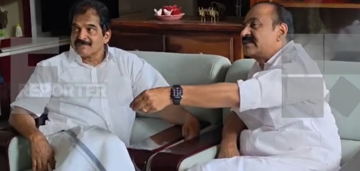 കെ സി വേണുഗോപാലിനെ കാണാനെത്തി വി ഡി സതീശൻ; തങ്ങൾ തമ്മിൽ നല്ല ആത്മബന്ധമെന്ന് പ്രതികരണം