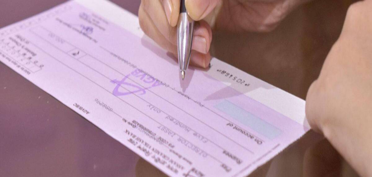  check to clear at the bank