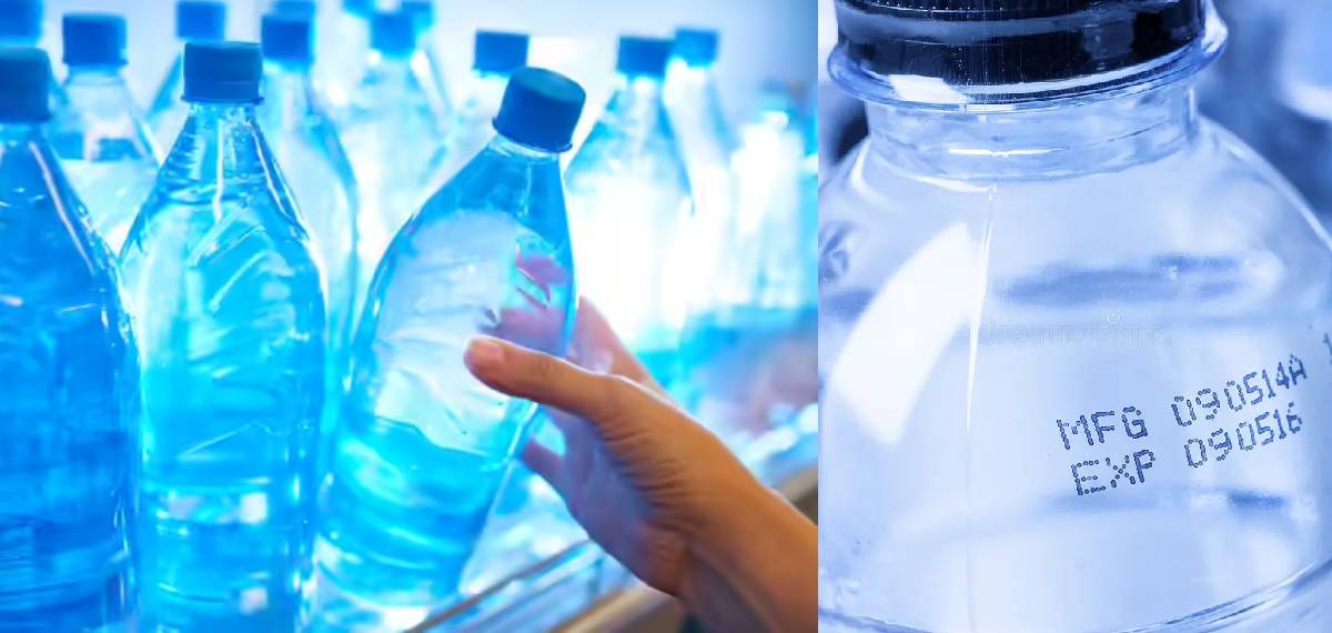 expiry date  on water bottles