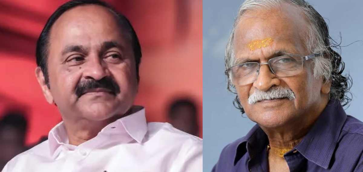 'ജീവിതത്തിലെ സ്വപ്നതുല്യമായ മുഹൂർത്തത്തിൽ പിതാവിന്റെ പൂർണ്ണമായ പേര് പറയുന്നത് പുത്രന്റെ കടമ'; സതീശന് പിന്തുണ
