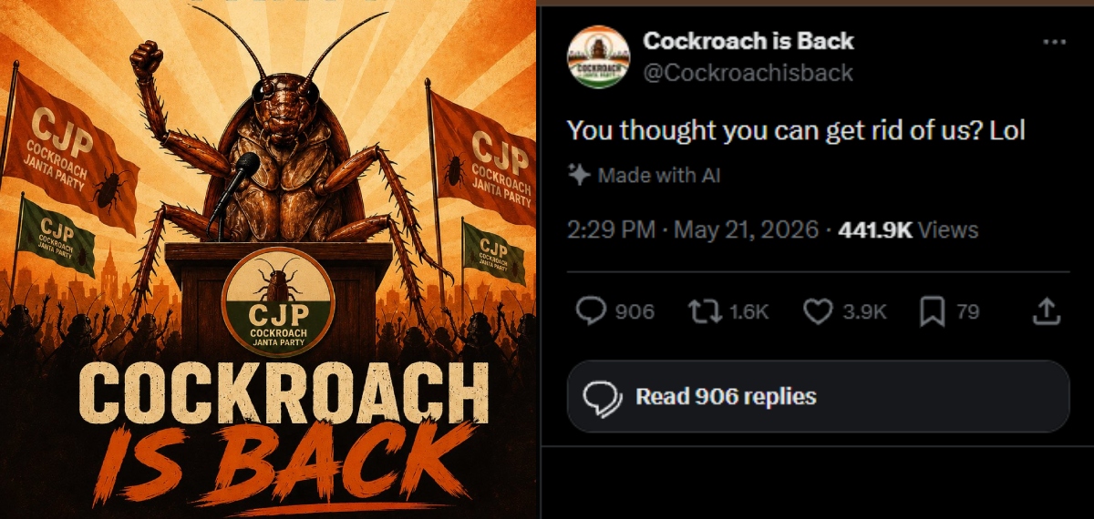 'Cockroach is back'; കേന്ദ്രം വിലക്കിയതിന് പിന്നാലെ എക്‌സില്‍ പുതിയ അക്കൗണ്ടുമായി 'സിജെപി'