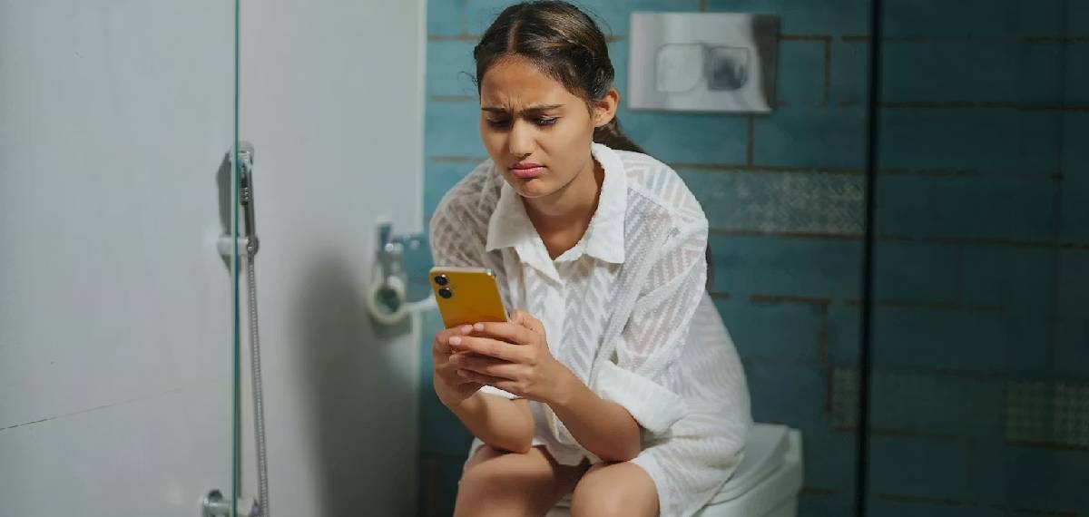 sit on the toilet for more than 10 minutes