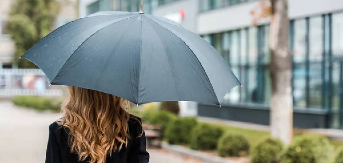 people using black umbrellas