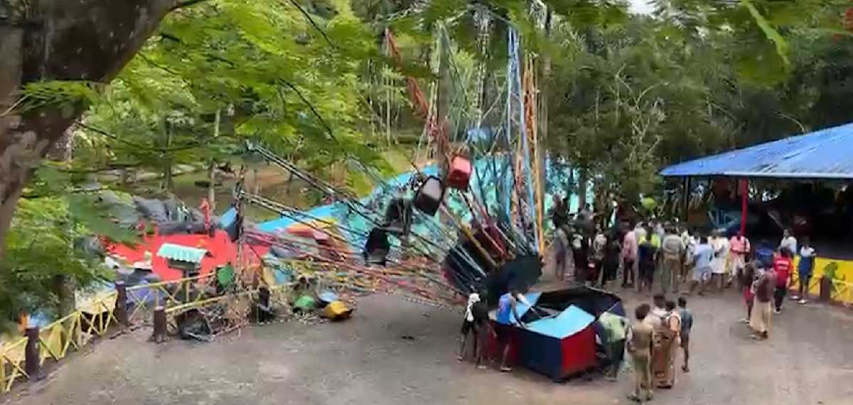 തിരുവനന്തപുരത്ത് അമ്യൂസ്മെന്റ് പാര്ക്കില് അപകടം: റൈഡ് പൊട്ടി വീണു, നിരവധി പേര്ക്ക് പരിക്ക്